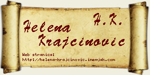 Helena Krajčinović vizit kartica